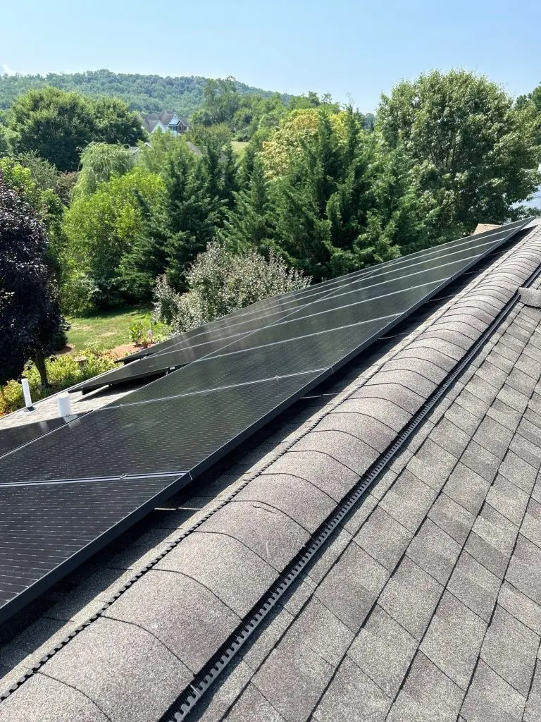 Newly installed solar panels on a Harrisburg Home - My Topp Home